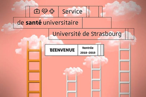 Affiche de présentation du Service de santé universitaire